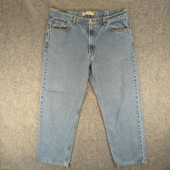 Levis 550 Jeans Mens 40x30 Blue Relaxed Fit Tapered Leg Denim Made Mexico - Picture 1 of 10